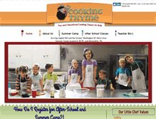 Tablet Screenshot of cookingthyme.com
